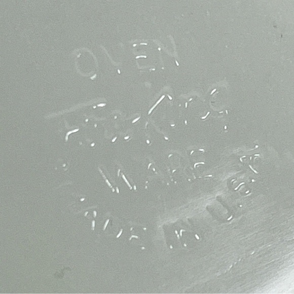 Vintage Fire King Milk Glass Serving Tray Gold Beaded Rim Divided 3 Sections USA - Picture 5 of 7